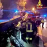 L'auto infilzata nel guardrail in tangenziale a Padova