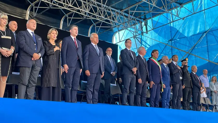 Il palco delle autorità