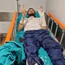 Alessandro Goldin, 28 anni, ha riportato fratture a polso e piede