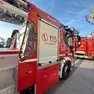 L'intervento dei pompieri nel condominio a Cadoneghe