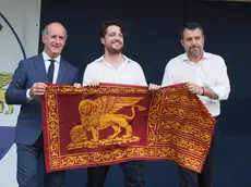 Alberto Stefani e Matteo Salvini