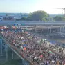 Un momento della manifestazione pro Pal a Mestre