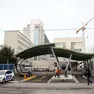 L'ingresso dell'ospedale Sant'Antonio di Padova dove si è bloccato l'ascensore