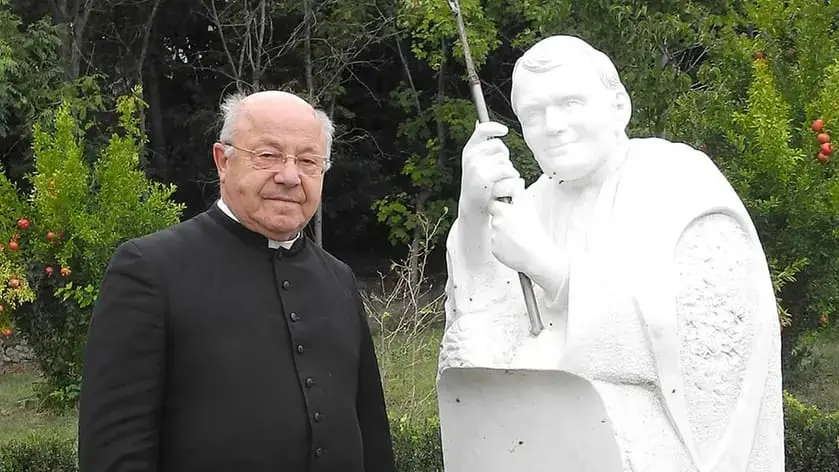 Don Orlando Zampieri, primo parroco di Meggiaro
