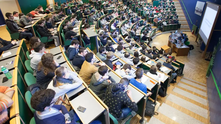 Una lezione in un'aula dell'Università di Padova
