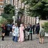 Genitori in attesa davanti alle Carraresi di Padova