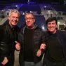 Alberto Bettin insieme a Claudio Baglioni e Gianni Morandi