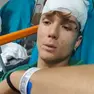 Beniamino Canovese in ospedale dopo l'aggressione subita