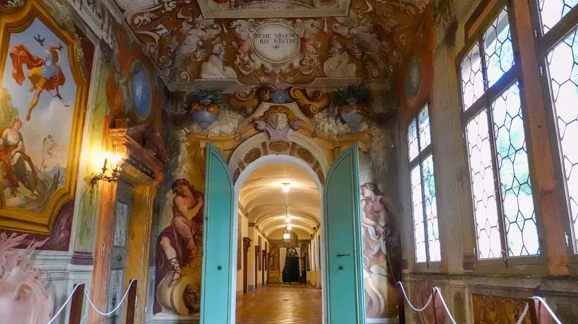 Gli interni della villa