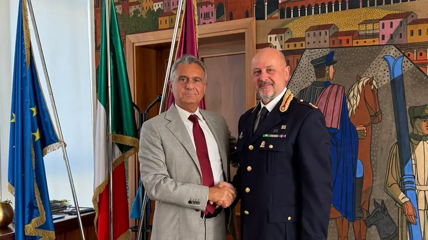 Il questore Marco Odorisio con il commissario capo della polizia Alberto Cattelan