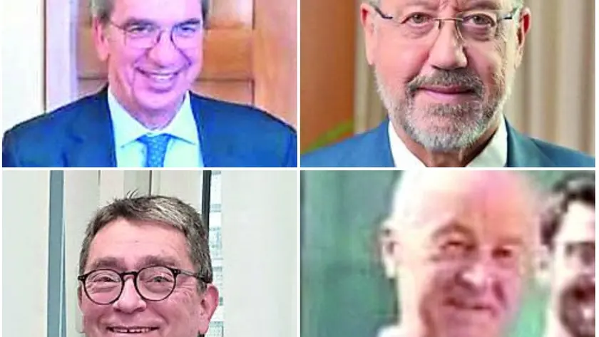 In senso orario partendo dall'alto a sinistra Giorgio Perilongo, Andrea Doria, Paolo Feltracco, Piero Nicolai