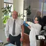 Il dg Paolo Fortuna vaccinato contro l’influenza