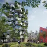 Un rendering del progetto di Boeri per Abano