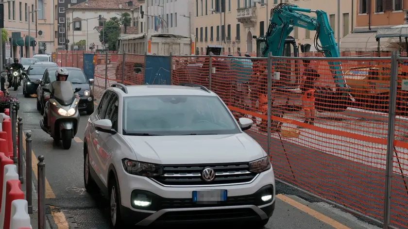 I cantieri in corso Milano a Padova