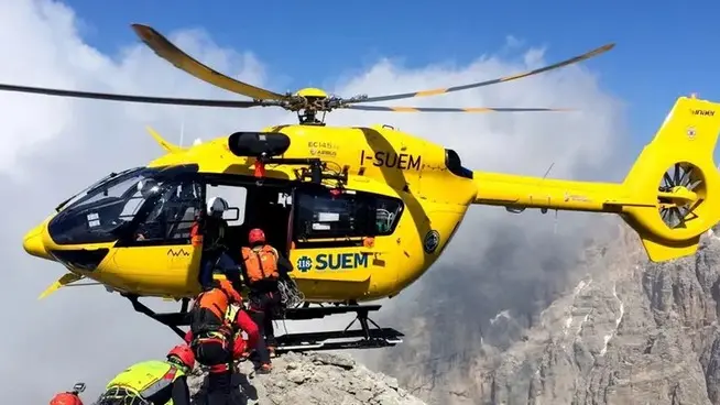 Il soccorso alpino in azione