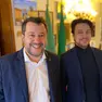 Matteo Salvini con Alberto Stefani