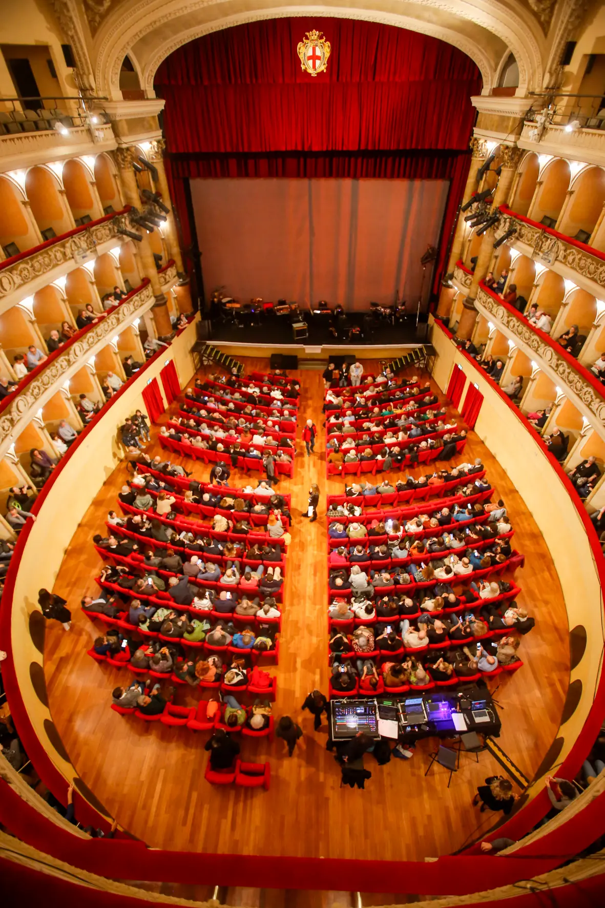 La sala del Teatro Verdi che, insieme all'aula magna di Palazzo del Bo, ospiterà gli incontri del Festival della Salute 2025