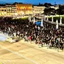 Il corteo Pro Pal in Prato della Valle a Padova