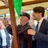 Alberto Stefani in tour elettorale