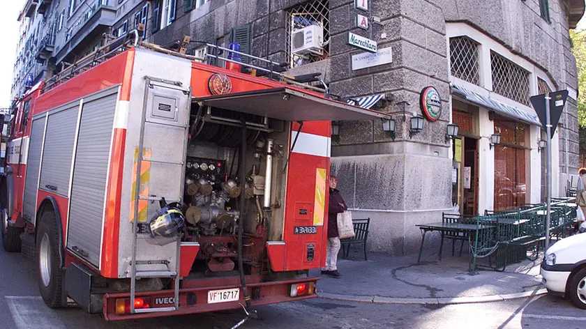 Un camion dei vigili del fuoco