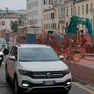 Il traffico in Corso Milano a causa del cantiere