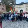 Il raduno di mercoledì sera in Portello