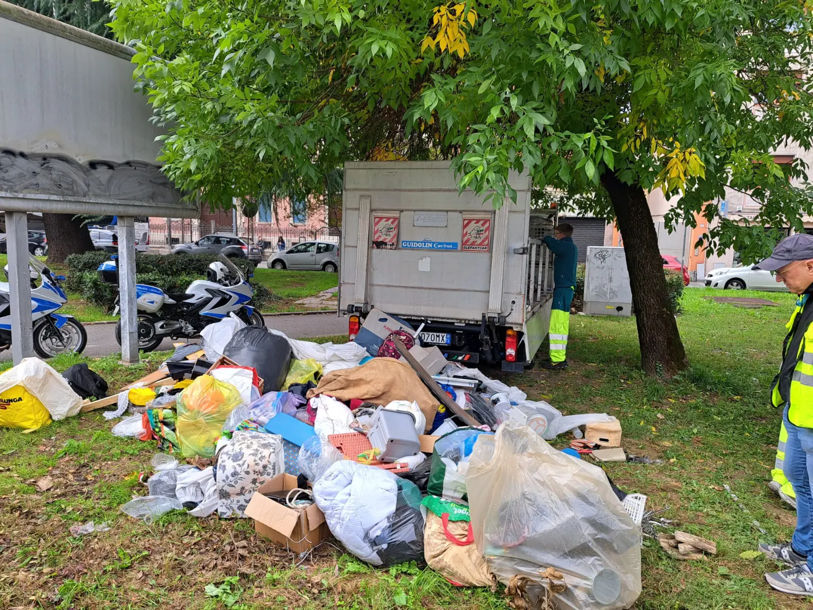 I rifiuti accatastati