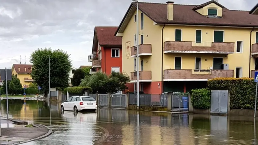 Gli allagamenti ad Albignasego