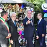 Il presidente della regione Luca Zaia con il presidente Mattarella e il sindaco Brugnaro