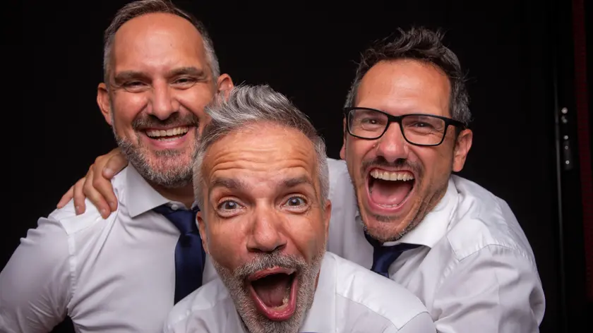 Marco&Pippo, il trio: da sinistra Marco Zuin, Gaetano Ruocco Guadagno e Filippo Borille