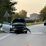 Il luogo dell'incidente mortale a Codevigo (foto Piran)
