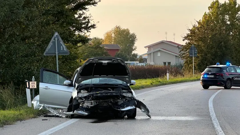 Il luogo dell'incidente mortale a Codevigo (foto Piran)