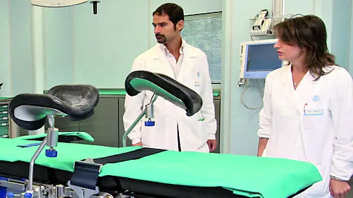 La sala parto di un ospedale