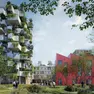 Un rendering del progetto di Boeri per Abano