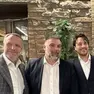 I tre segretari di centrodestra, Flavio Tosi (Forza Italia), Luca De Carlo (Fratelli d'Italia), Alberto Stefani (Lega)