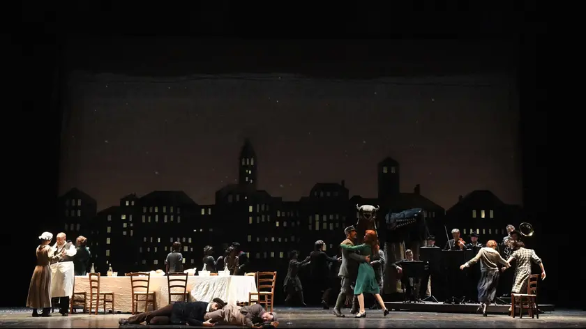 Un momento di Wozzeck a teatro