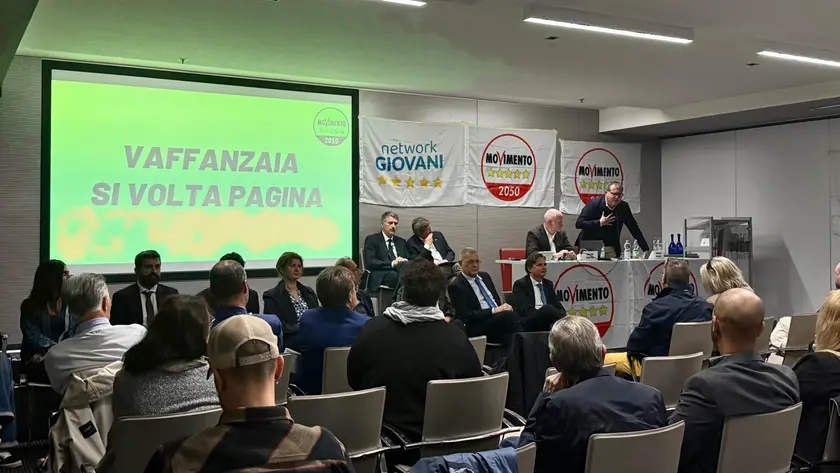 Un momento della presentazione delle liste