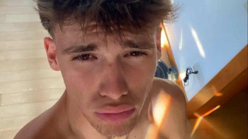 Il trevigiano Otto Pasini, 21 anni, rimasto illeso nell'incidente