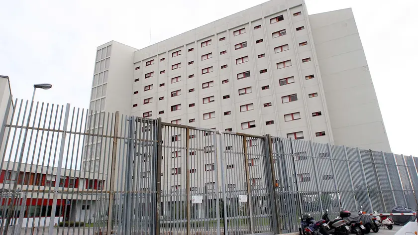 Esterno del carcere Due Palazzi di Padova da cui partivano le telefonate di minacce all'ex moglie