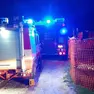 L'intervento dei vigili del fuoco per la fuga di gas