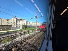 Il Frecciarossa fermo sui binari della Stazione centrale di Trieste