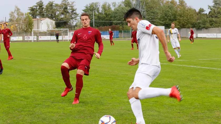 Santiago Visentin con la maglia del Belluno