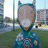 L'opera di Tony Gallo vandalizzata all'Arcella