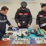 Il materiale sequestrato dai carabinieri