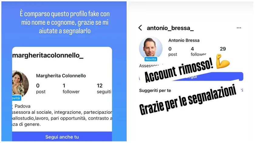 Clonati i profili Instagram degli assessori Bressa e Colonnello
