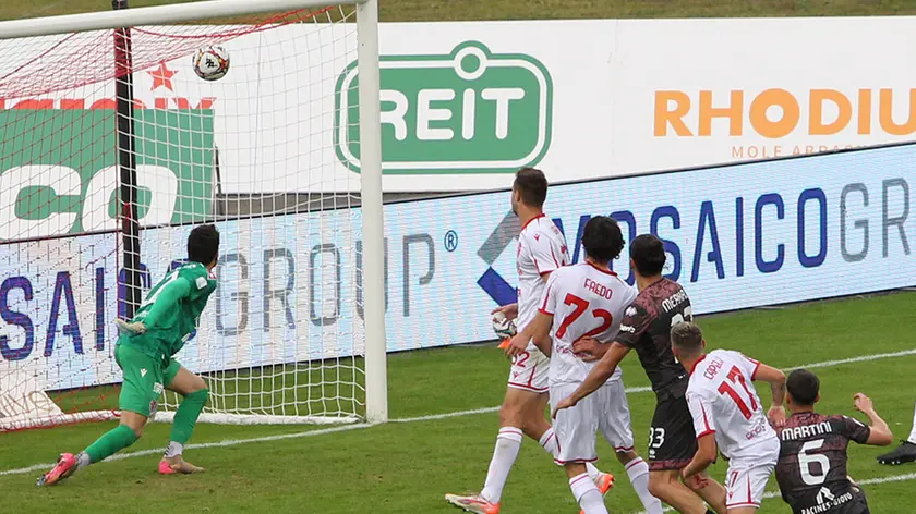 Il gol dello 0-1 tra Padova e Sudtirol (ph Piran)