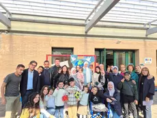 Alcune delle famiglie accolte da Gaza