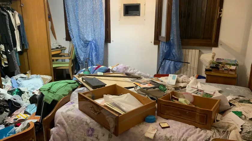 Una delle case derubate dai ladri a Villanova di Camposampiero