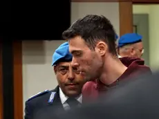 Filippo Turetta in una pausa dell'udienza,Venezia, 26 novembre 2024