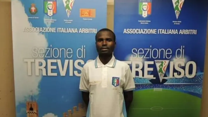 Francis Kouassi Amon, il guardalinee trevigiano vittima delle minacce razziste